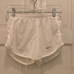 Nike White Running Shorts